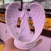 Angel Wings Resin Crystal Ball Base Bracket Carved Resin Charms Craft Home Decor Suitable 6-8cm Crystal Ball Display Pedestal
