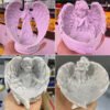 Angel Wings Resin Crystal Ball Base Bracket Carved Resin Charms Craft Home Decor Suitable 6-8cm Crystal Ball Display Pedestal