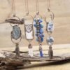 Antique Copper Soldered Dangling Tassel Pendants Raw Kyanite Quartz Geode Druzy Vintage Buddha Necklaces Man Boho Jewelry,QC3221