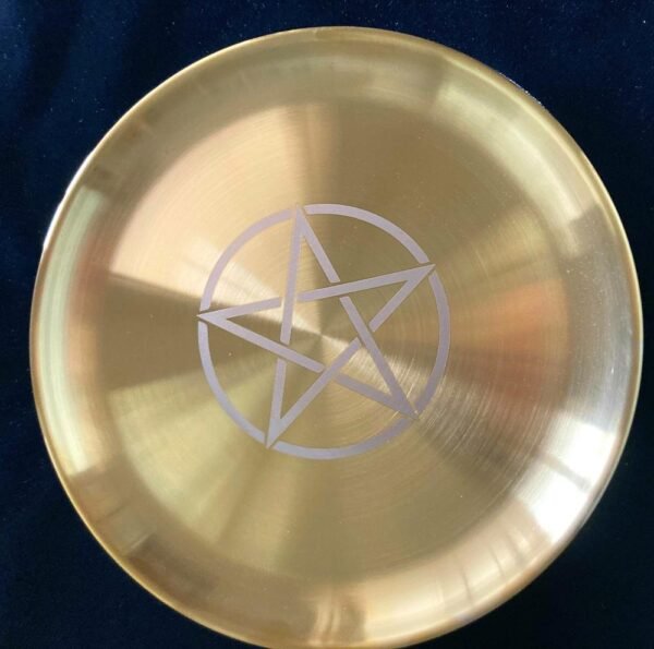 Astrology Pentagram Candlestick Table Altar Plate Candles Tile Divination Wicca Candleholder Ritual Tray witchcraft supplies Tarot &Divination