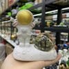 Astronaut Spaceman Model Resin Ornaments Crystal Ball Display Pendulum Stand Creative Office Desktop Home Decor Gifts