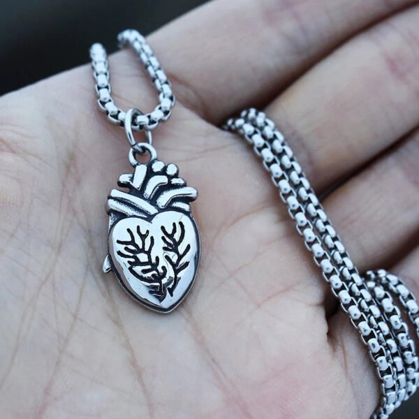 Atomic Heart Unique  New Arrive Heart Pendant Necklace Fashion Jewelry  Lover`s Gift Couple Charm Accessories