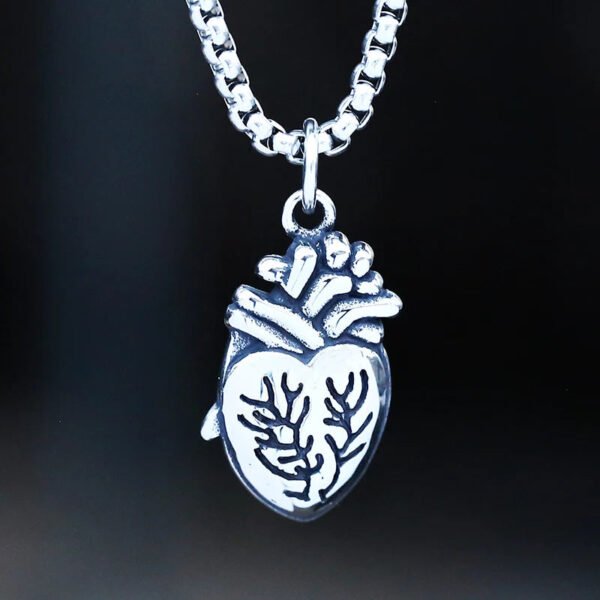 Atomic Heart Unique  New Arrive Heart Pendant Necklace Fashion Jewelry  Lover`s Gift Couple Charm Accessories