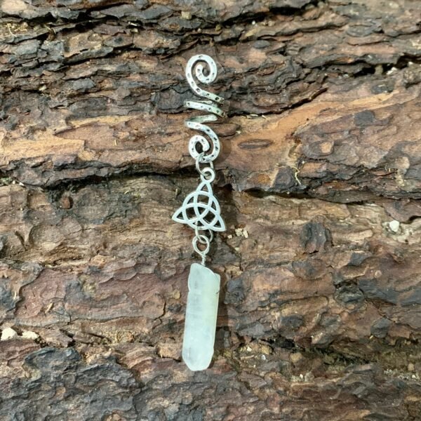 Beads Skull Raw Crystal Pentagram Viking Spiral Sneak Beaded Wicca Hair Braids Vintage  Witchcraft Accessories