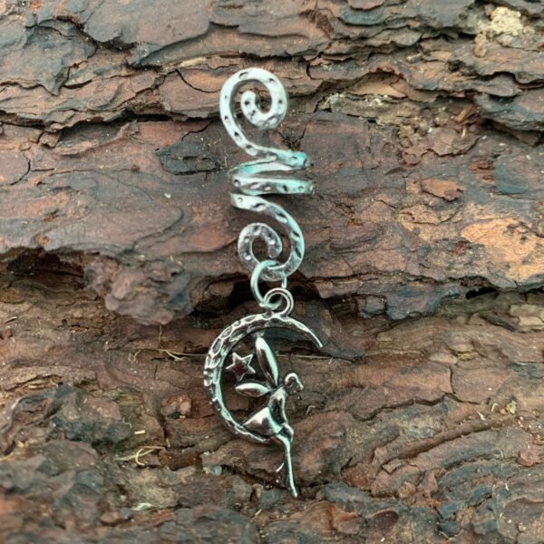 Beads Skull Raw Crystal Pentagram Viking Spiral Sneak Beaded Wicca Hair Braids Vintage  Witchcraft Accessories