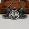 New Magicun Viking~Bear Smybol Amulet Futhark Axe pendant Viking Men's necklace pagan jewelry 1pc