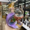 Beautiful Mermaid Coral Shell Resin Crafts Crystal Ball Base Sphere Stand Furniture Desktop Ornaments Home Decoration