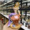 Beautiful Mermaid Coral Shell Resin Crafts Crystal Ball Base Sphere Stand Furniture Desktop Ornaments Home Decoration