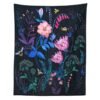 Bee Tapestry Wall Hanging Psychedelic Flower Botanic Moon Wall Tapestry for Living Room Bedroom Dorm Tarot Wall Art Home Decor