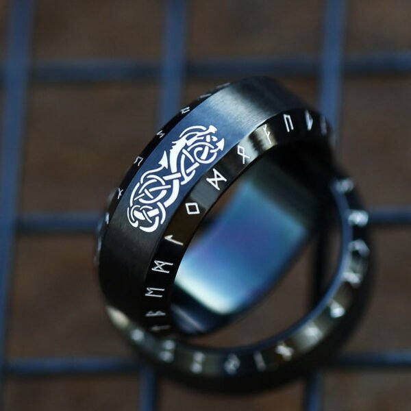 Beier New Design Viking Vintage Odin Norse Viking Wolf Dragon Totem Men's Ring Jewelry Wholesale Drop Shipping - Rings
