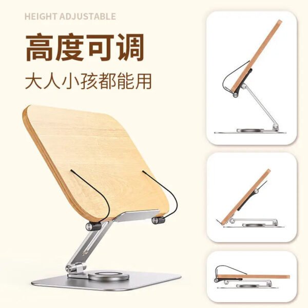 Bible Book Holder Folable Desktop BookShelf Church Utensils Reading Rack Adjustable