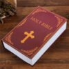 Bible Book Piggy Bank Storage Box Password Catholic Orthodox Church Utensils Home Decor Christ Gift