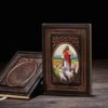Biblical Jesus Notebook Board Sticker Hardcover A5 Pu Church Crucifix Catholic Religious Christmas Gift