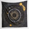 Black And White Sun Starry Tapestry Wall Hanging Planet Universe Moon Wall Tapestries For Living Room Bedroom Home Decor