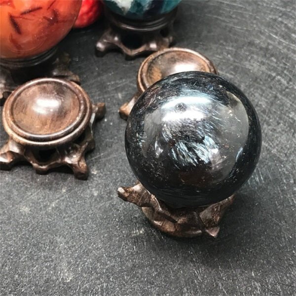 Black Branch Wooden Display Stand Base Crystal Ball Glass Globe Holder Photography Len Props Crafts Ornaments