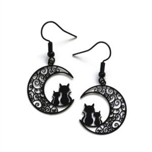Black-Moon-Earrings-Cat-Crescent-Filigree-Witchy-Gothic-Jewelry-Cat-Lover-Gift-Fashion-Novelty-Women-2020 Black Moon Earrings Cat Crescent Filigree Witchy Gothic Jewelry Cat Lover Gift Fashion Novelty Delicacy Classical