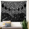 Black Moon Mandala Tapestry Bohemian Decoration Wall Hanging Bedroom Psychedelic Scene Starlight Art Home Decoration