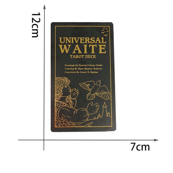 Black Phnom Penh Tarot Suit Table Game 12 * 7cm Paper Guide Divination Prediction Waterproof High-end Astrology Board Game