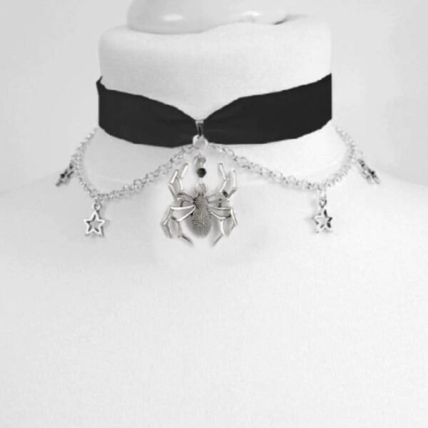 Black Velvet Choker Necklace, Gothic Victorian Black Cameo