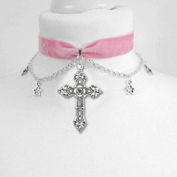 Black Velvet Choker Necklace, Gothic Victorian Black Cameo