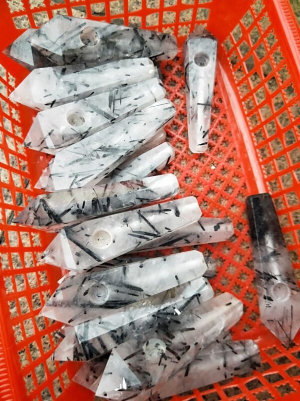 Magicun Crystal~Black hair crystal black tourmaline mouthpiece