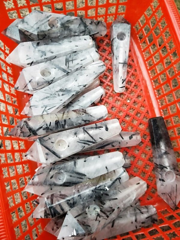 Magicun Crystal~Black hair crystal black tourmaline mouthpiece