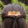 Boho Raw crystal headband witch rainbown crystal headband bridal party  princess girl honey gift