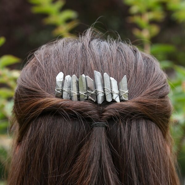 Boho Raw crystal headband witch rainbown crystal headband bridal party  princess girl honey gift