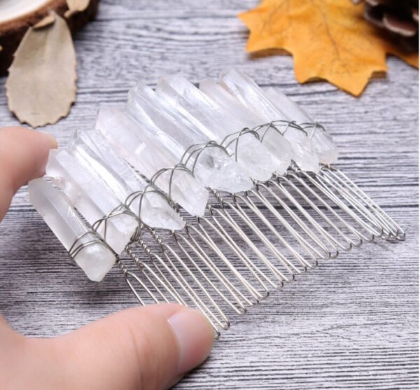 Boho Raw crystal headband witch rainbown crystal headband bridal party  princess girl honey gift