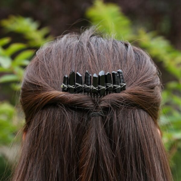 Boho Raw crystal headband witch rainbown crystal headband bridal party  princess girl honey gift