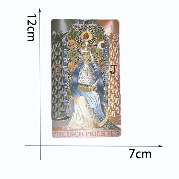 Borderless Tarot Card Gift Box Luxury Set Gold Foil Hot Stamping PVC Waterproof Wear-resistant Board Game Solitaire Divination