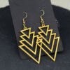 Brass triangle earring for women geometry earring jewelry