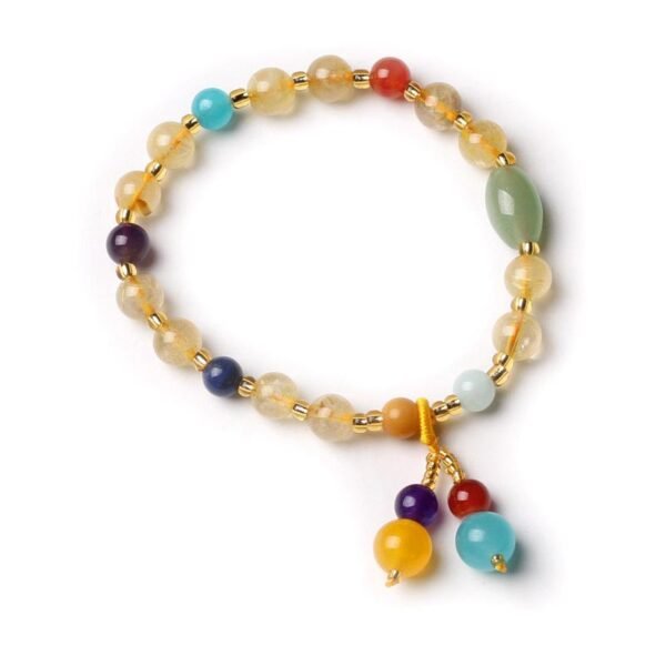 Magicun Crystal~Brazil natural blonde crystal bracelet women's bracelets retro agate bracelet wholesale crystal hair accessories