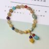 Magicun Crystal~Brazil natural blonde crystal bracelet women's bracelets retro agate bracelet wholesale crystal hair accessories