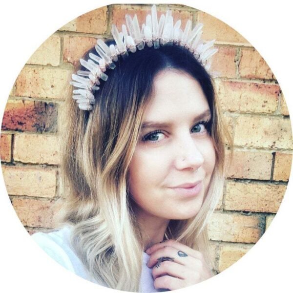 Magic Wicca~Bride white crystal natural crystal headband crystal crown headband goddess crown girlfriend party gift
