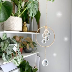 Bubble drop crystal Sunscreen 6 crystals Rainbow machine  Housewarming Gift