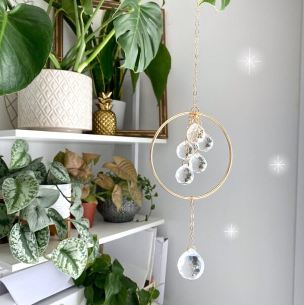 Bubble drop crystal Sunscreen 6 crystals Rainbow machine  Housewarming Gift