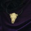 Bull Skull Necklace -Resin Replica Hand Carved-Bull Skull Jewelry | Western Necklace | Western Jewelry Gift | Cowgirl Jewelry