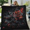 Burnt Rose Printed Quilts Fleece Blankets Birthday Gifts Valentine's Day Holiday Throw Blankets