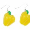 Capsicum Earrings Pepper Charm, Food Jewelry Bell Pepper Earrings, Pepper Jewelry Miniature Food Earrings Mini Food Jewellery