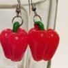 Capsicum Earrings Pepper Charm, Food Jewelry Bell Pepper Earrings, Pepper Jewelry Miniature Food Earrings Mini Food Jewellery