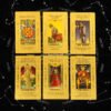 Card Game Gold Foil Tarot Card Bronzing PVC Waterproof Board Game Poker Divination Gift Box Set Luxury Cosmic Gold Color Manual