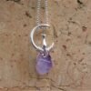 Cat Amethyst moon Necklace,Moon Cat Necklace, Cat Charm Necklace, Cat and Moon Gift, Cat Jewelry, Cat Lover's gift for her