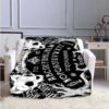 Cat Ouija Board Symbol Throw Blanket Satan666 Plush Blanket Soft Panther Skull Cozy Blankets for Sofa Chair Bed blankets|Blankets|