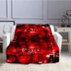 Cat Ouija Board Symbol Throw Blanket Satan666 Plush Blanket Soft Panther Skull Cozy Blankets for Sofa Chair Bed blankets|Blankets|