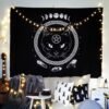 Cat Witchcraft Tapestry Wall Hanging Tapestries Mysterious Divination Baphomet Occult Home Wall Black Cool Decor Cat Coven  Wall Decor