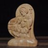 Catholic Holy Family Statue Virgin Joseph Jesus Wood Carving Icon Bedroom Living Room Desktop Decorations Handicrafts Gifts