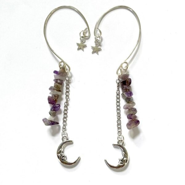 Celestial Earring,Star Ear Cuff No Piercing Fake Piercing Faux Non Pierced Clip on Birthday Gift Idea