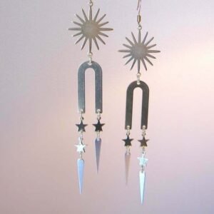 Celestial Earrings / Bohemian Earrings / Gypsy Earrings/Mystical Magical Witchy Jewelry Gift