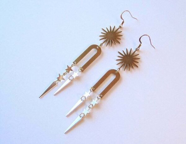 Celestial Earrings / Bohemian Earrings / Gypsy Earrings/Mystical Magical Witchy Jewelry Gift